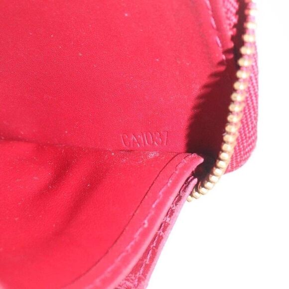 LOUIS VUITTON Monogram Vernis Zippy Wallet Long Wallet Red - Picture 12 of 15